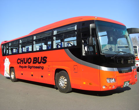 定期觀光巴士　　周遊道央圈內旅遊景點的觀光型大巴